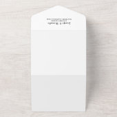 Rustikale Hochzeit mit mit Monogramm Foto All In One Einladung (Außenbereich)