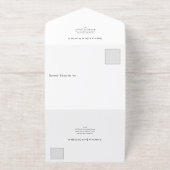 rustikale Hochzeit mit Sonnenblumen - in Creme All-in-One-Einladung (Außenseite)