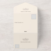 rustikale Hochzeit mit Sonnenblumen - in Creme All In One Einladung (Außenbereich)