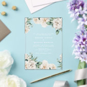 Rustikale Hochzeit mit weißer Wasserfarbe Acryleinladungen (In Situ (Hochzeit))