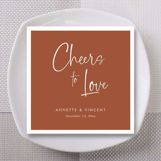 Rustikale Hochzeit Napkins mit Personalisiertem Na Serviette