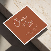 Rustikale Hochzeit Napkins mit Personalisiertem Na Serviette