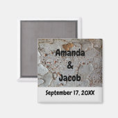 Rustikale Hochzeit Naturbaum Bark Foto Gast Gefall Magnet (Vorderseite/Rückseite)