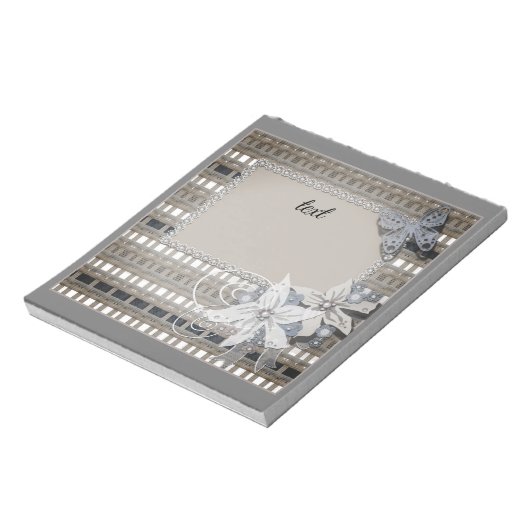 Rustikale Hochzeit Notizblock (Rotiert)