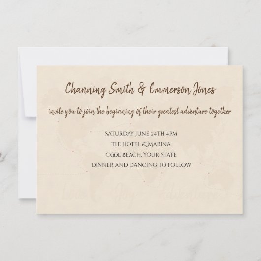 Rustikale Hochzeit oder Verlobung Einladung (Rückseite)