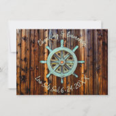 Rustikale Hochzeit oder Verlobung Einladung (Vorderseite)