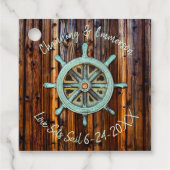 Rustikale Hochzeit oder Verlobung Geschenkanhänger (Vorderseite)