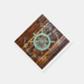 Rustikale Hochzeit oder Verlobung Serviette (Ecke)