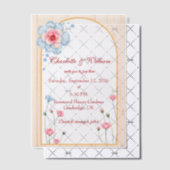 Rustikale Hochzeit Pergament Einladungen (Versetzt (Einladung))