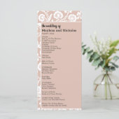 Rustikale Hochzeit Programm (Stehend Vorderseite)