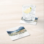 Rustikale Hochzeit Rechteckiger Pappuntersetzer (Vor Ort)