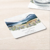 Rustikale Hochzeit Rechteckiger Pappuntersetzer (angewinkelt)