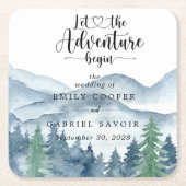 Rustikale Hochzeit Rechteckiger Pappuntersetzer (Vorderseite)