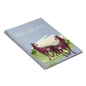 Rustikale Hochzeit Reitsport-Western Notizblock (Rechte Seite)