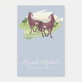 Rustikale Hochzeit Reitsport-Western Post-it Klebezettel (Vorderseite)