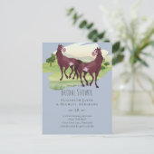 Rustikale Hochzeit Reitsport-Western Postkarte (Stehend Vorderseite)