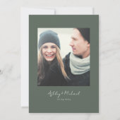 Rustikale Hochzeit rettet das Datum Save The Date (Rückseite)