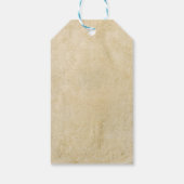 Rustikale Hochzeit - Romantischer Gefälligkeitstag Geschenkanhänger (Rückseite)