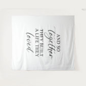 Rustikale Hochzeit | Romantisches Hochzeitszitat-B Wandteppich (Vorderseite (Horizontal))