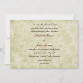 rustikale Hochzeit Rot im Winter Einladungskarten (Rückseite)