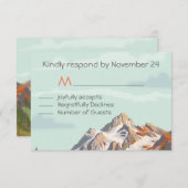 Rustikale Hochzeit RSVP (Vorne/Hinten)