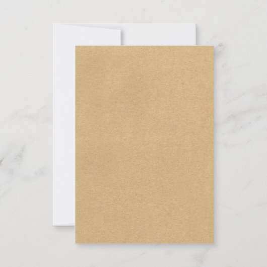 Rustikale Hochzeit RSVP Karte (Rückseite)