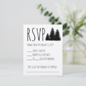 Rustikale Hochzeit RSVP Karte (Stehend Vorderseite)