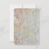 Rustikale Hochzeit RSVP Naturdesign (Rückseite)