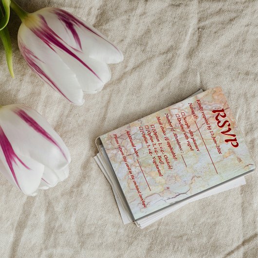 Rustikale Hochzeit RSVP Naturdesign Karte