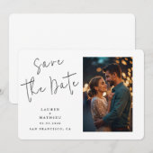 Rustikale Hochzeit Save The Date (Vorne/Hinten)