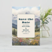 Rustikale Hochzeit Save The Date (Stehend Vorderseite)