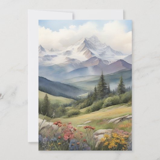 Rustikale Hochzeit Save The Date (Rückseite)