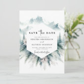 Rustikale Hochzeit Save The Date (Stehend Vorderseite)