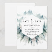 Rustikale Hochzeit Save The Date (Vorne/Hinten)
