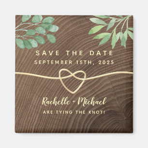 Rustikale Hochzeit Save The Date Einladung Magnet
