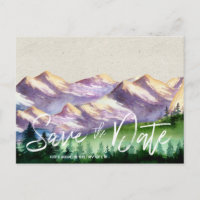 Rustikale Hochzeit | Save the Date Postkarte