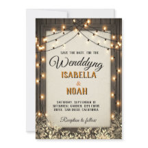Rustikale Hochzeit "Save the Date"-Vorlagen mit He