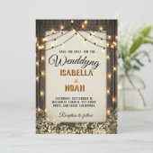 Rustikale Hochzeit "Save the Date"-Vorlagen mit He Save The Date (Stehend Vorderseite)