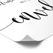 Rustikale Hochzeit schreiben Sie Ihre Adressschrif Poster (Ecke)