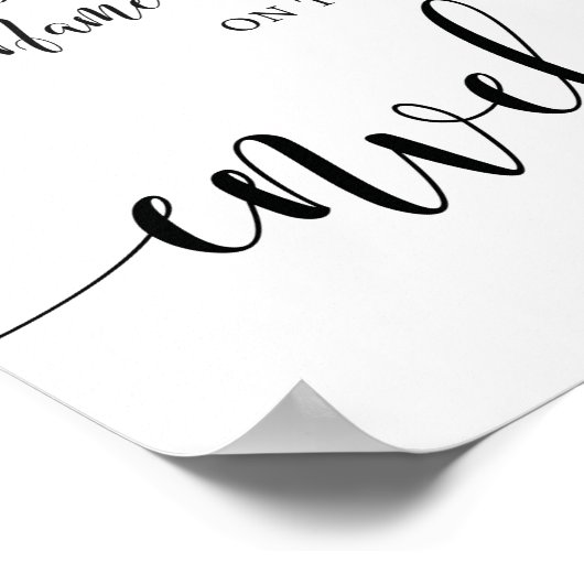 Rustikale Hochzeit schreiben Sie Ihre Adressschrif Poster (Ecke)