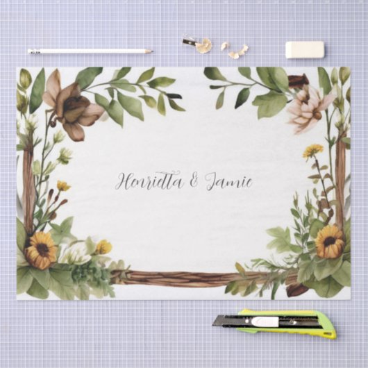 Rustikale Hochzeit Seidenpapier (Handwerk)