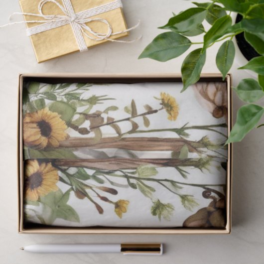 Rustikale Hochzeit Seidenpapier (Geschenk)