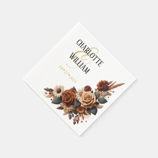 Rustikale Hochzeit Serviette (Ecke)