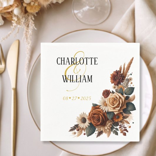 Rustikale Hochzeit Serviette