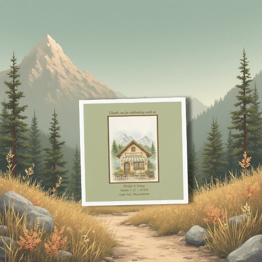 Rustikale Hochzeit Serviette