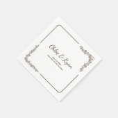 Rustikale Hochzeit Serviette (Ecke)