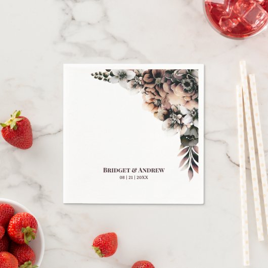 Rustikale Hochzeit Serviette (Beispiel)