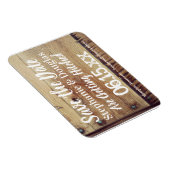 Rustikale Hochzeit Sichern Sie das Date Flexible F Magnet (Rechte Seite)