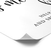 Rustikale Hochzeit S'mores Bar Mehr Liebe Zeichen Poster (Ecke)