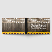 Rustikale Hochzeit | Sonnenblumen Gästebuch (Voll)